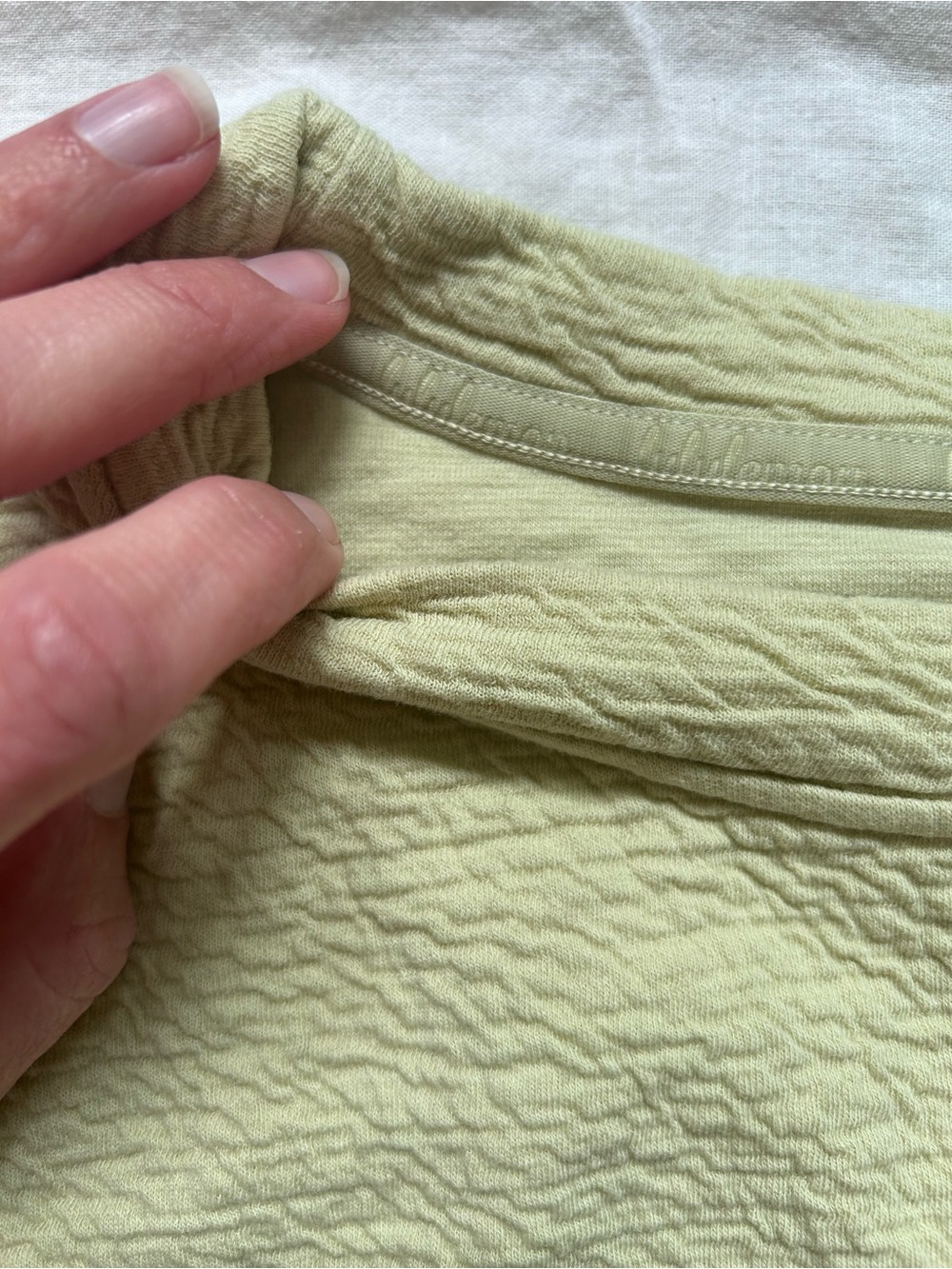 lululemon athletica Cropped Textured Pullover Sweatshirt - Light Sage - Picture 2 of 3